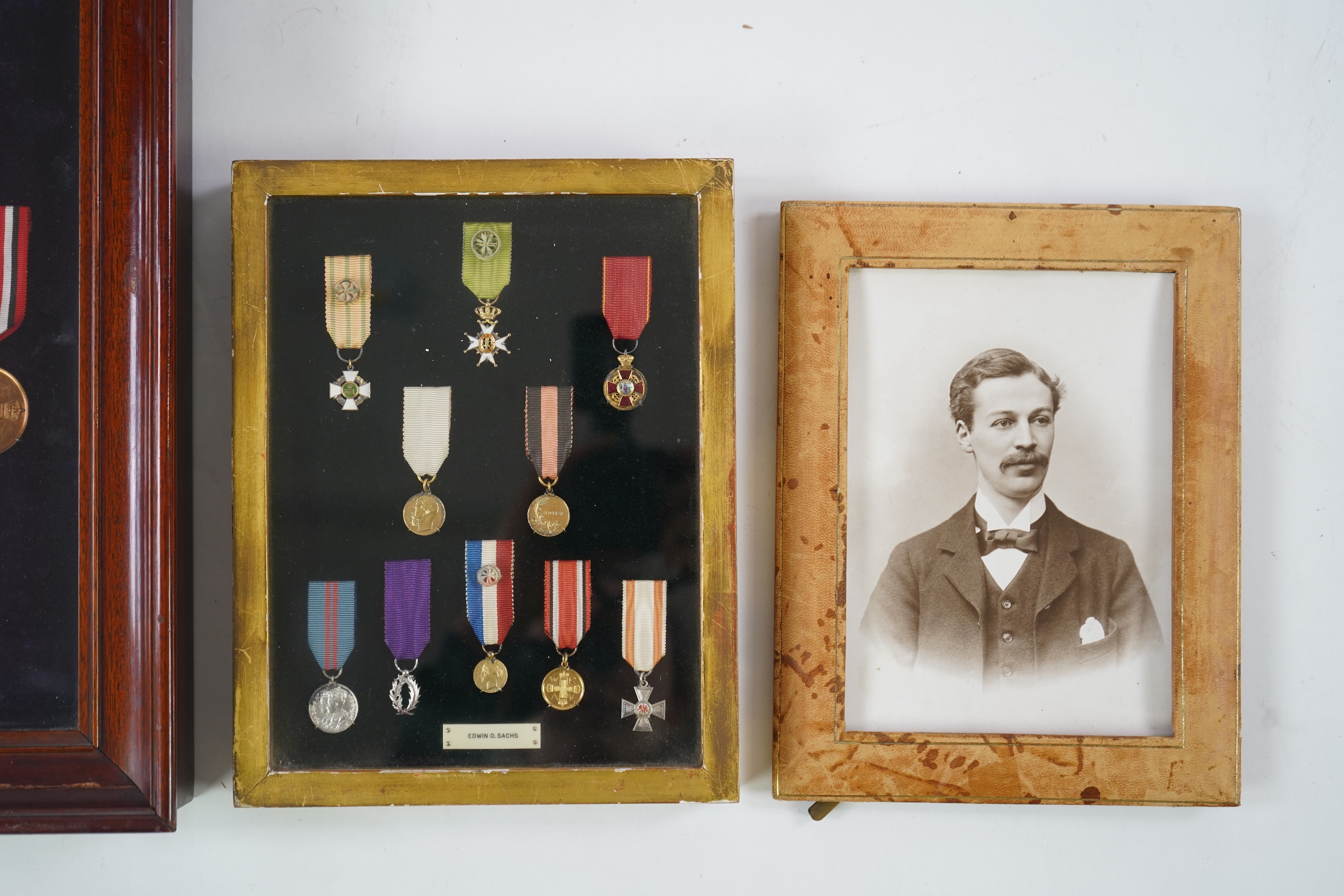 An important group of medals awarded to Edwin Otho Sachs FRSE, FRGS (1870-1919), consisting